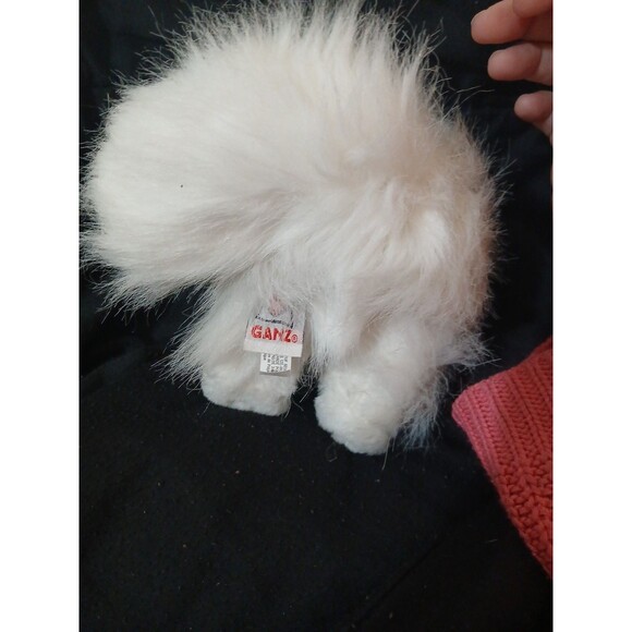 GANZ Webkinz Persian Cat HM110 Tags 9" Plush Stuffed Animal White Code Status ? - Picture 3 of 6